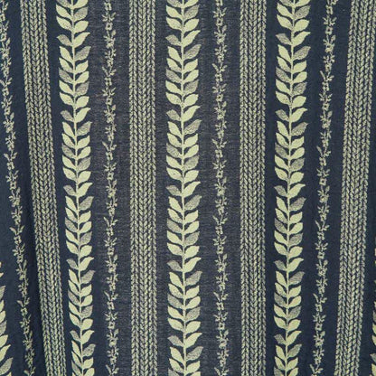 Leaf Striped Cotton Gauze Kimono Robe