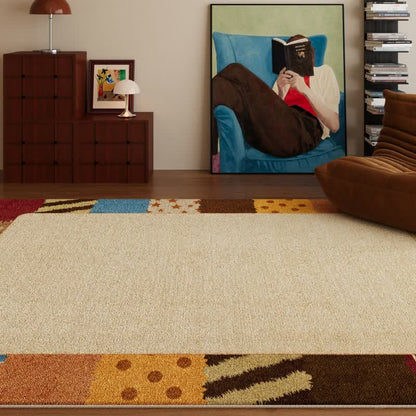 Retro Border Patchwork Area Rug