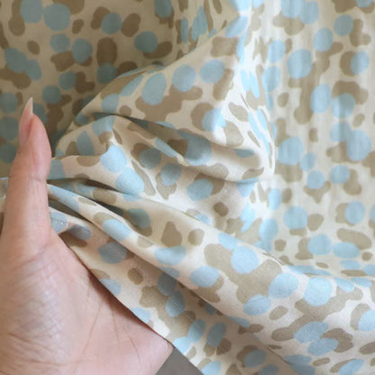 Artistic Pattern Cotton Gauze Ruffle Nightgown
