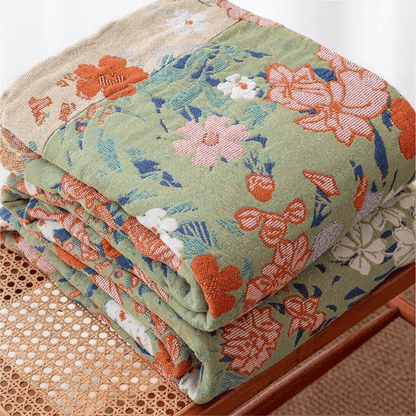 Spring Florals Multicolor Gauze Quilt