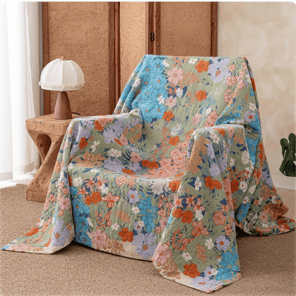 Spring Florals Multicolor Gauze Quilt