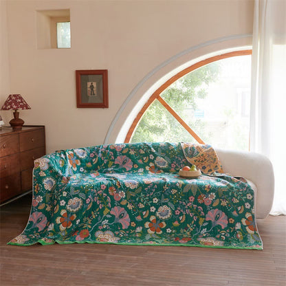 Farmhouse Botanical Reversible Gauze Quilt