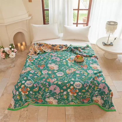 Farmhouse Botanical Reversible Gauze Quilt