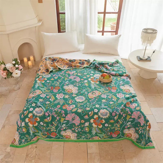 Farmhouse Botanical Reversible Gauze Quilt