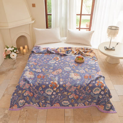 Farmhouse Botanical Reversible Gauze Quilt