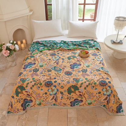 Farmhouse Botanical Reversible Gauze Quilt