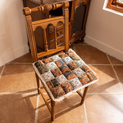 Bohemian Patchwork Square Chair Pad