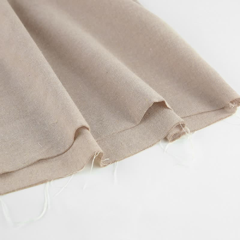 Casual Cotton Linen Tie Strap Nightdress