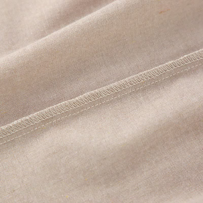 Casual Cotton Linen Tie Strap Nightdress