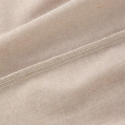 Casual Cotton Linen Tie Strap Nightdress