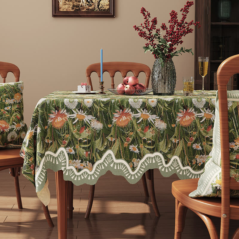 Woodland Wildflower & Daisy Tablecloth