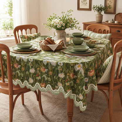 Woodland Wildflower & Daisy Tablecloth