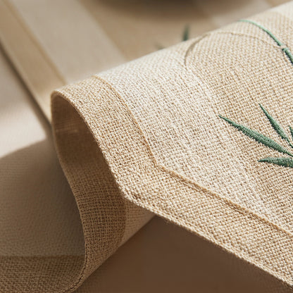 Elegant Ink-Wash Bamboo Table Runner