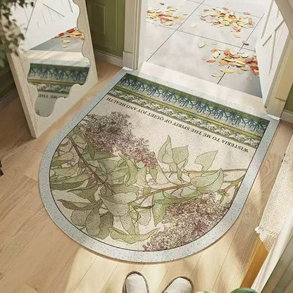 Lilac Floral Multi-Purpose Area Rug