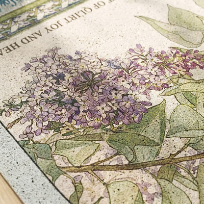 Lilac Floral Multi-Purpose Area Rug