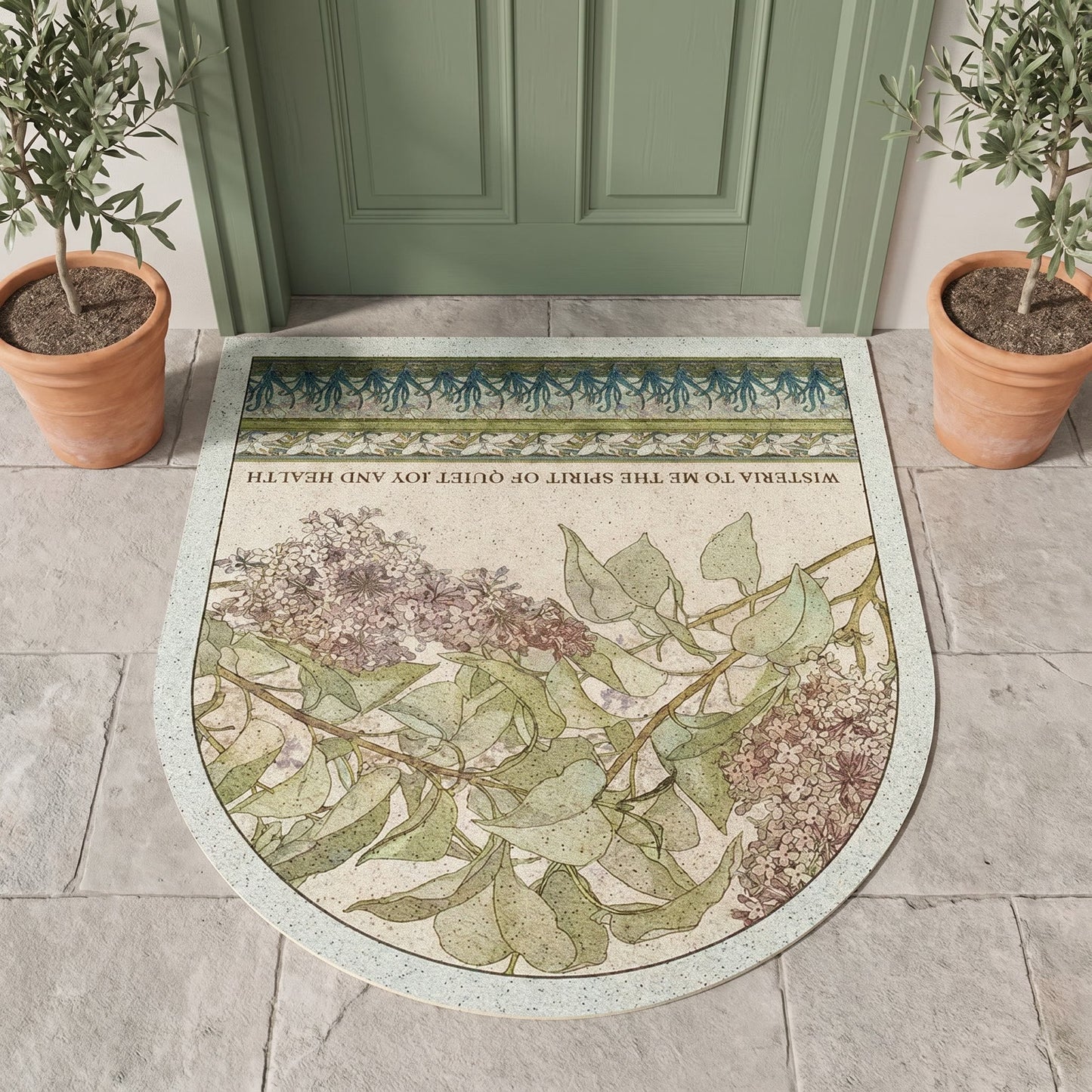 Lilac Floral Multi-Purpose Area Rug