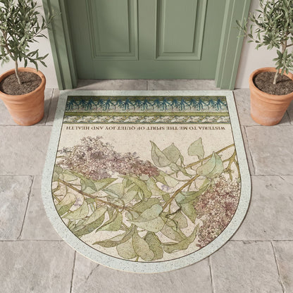 Lilac Floral Multi-Purpose Area Rug