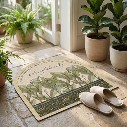 Vintage Lily of the Valley  Area Rug