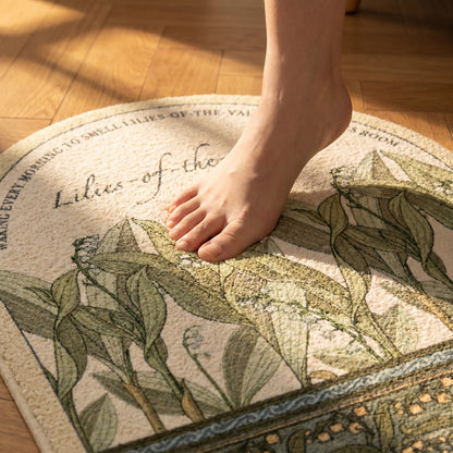 Vintage Lily of the Valley  Area Rug