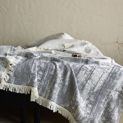 Abstract Ink Style Cotton Gauze Blanket