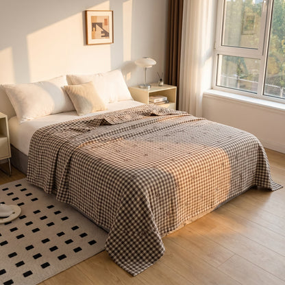 Vintage Checker Heart Cotton Bedding Set