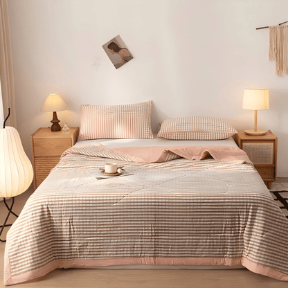Classic Gingham Cotton Bedding Set