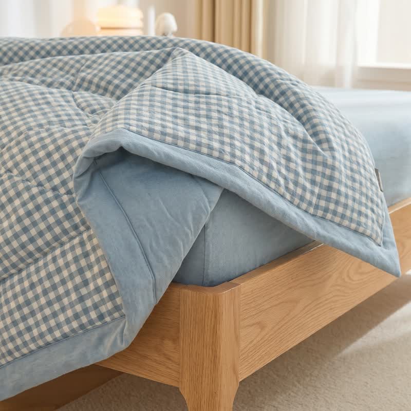 Classic Gingham Cotton Bedding Set