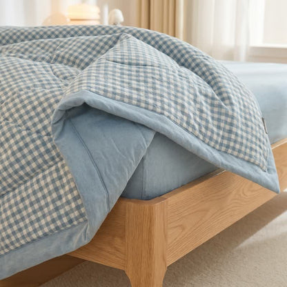 Classic Gingham Cotton Bedding Set
