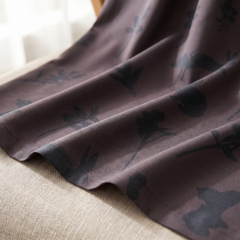 100% Cotton Rabbit & Botanical Print Loungewear Set