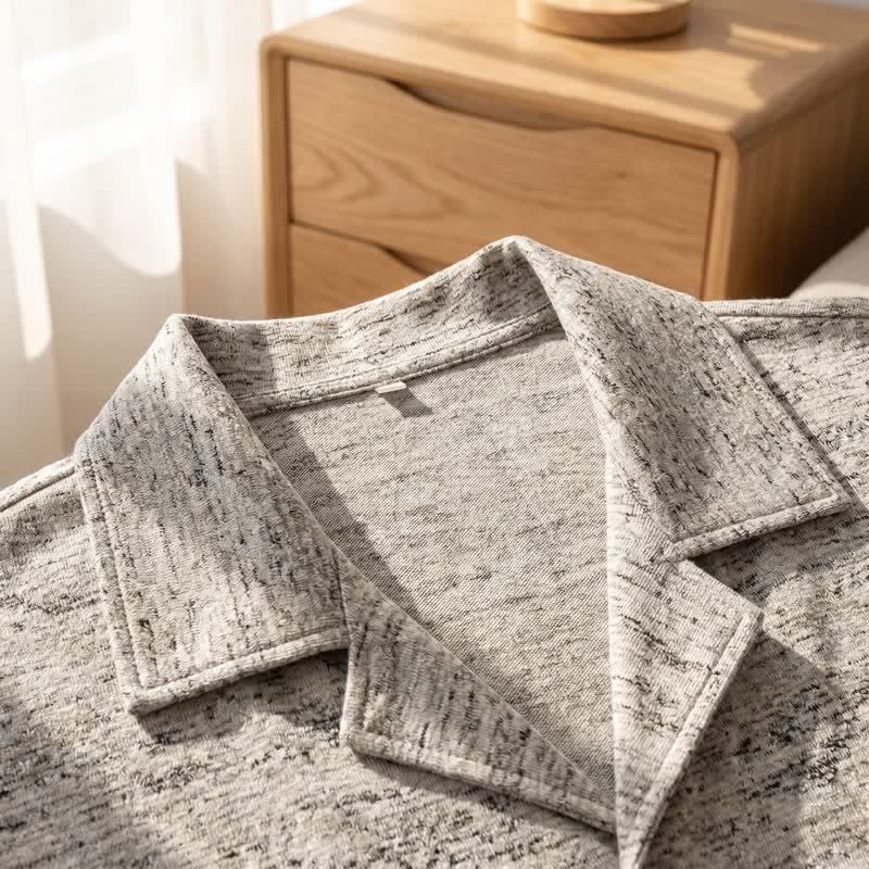 Cotton Heathered Marled Loungewear Set