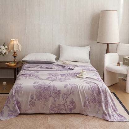 Multicolor Floral Vine Bamboo Fiber Quilt