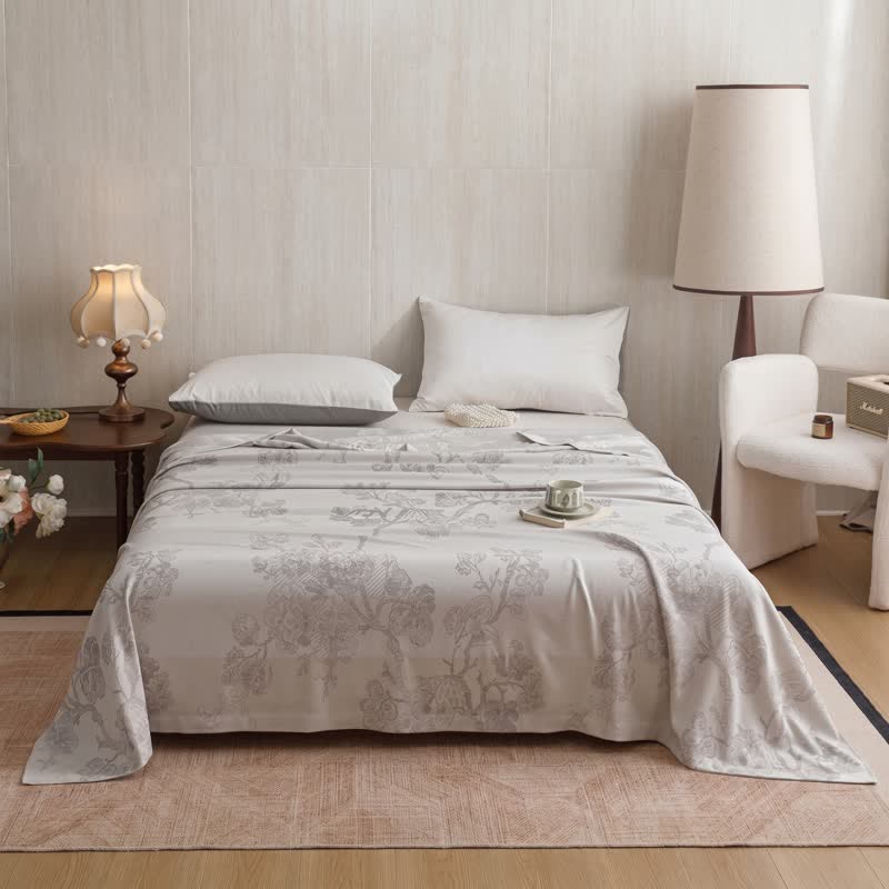 Multicolor Floral Vine Bamboo Fiber Quilt