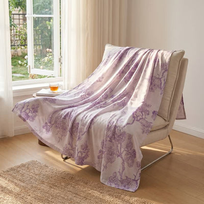 Multicolor Floral Vine Bamboo Fiber Quilt