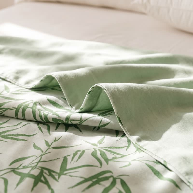 Multicolor Bamboo Leaf Bamboo Fiber Quilt