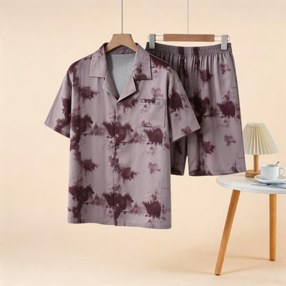 Unisex Mocha Tie Dye Loungewear Set