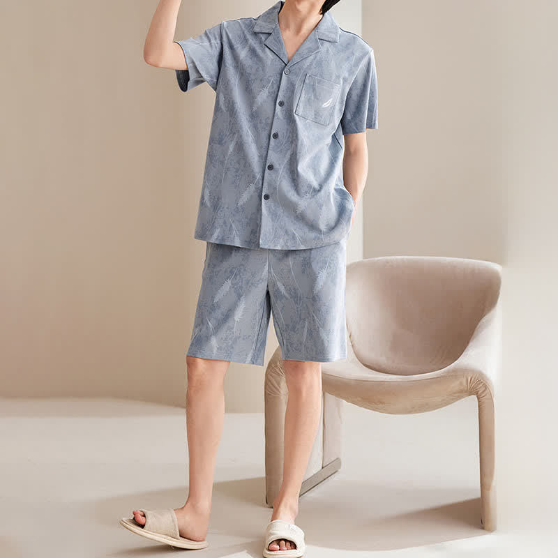 Unisex Feather Pure Cotton Pajama Set
