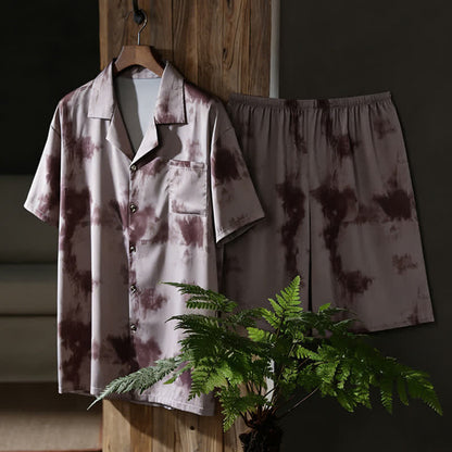Unisex Mocha Tie Dye Loungewear Set