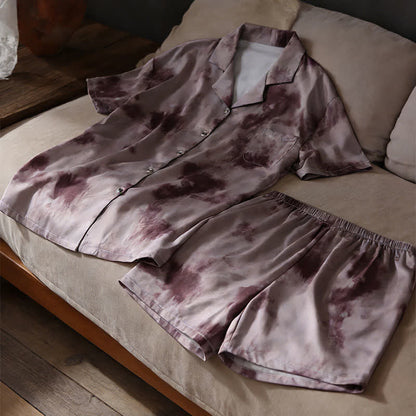 Unisex Mocha Tie Dye Loungewear Set
