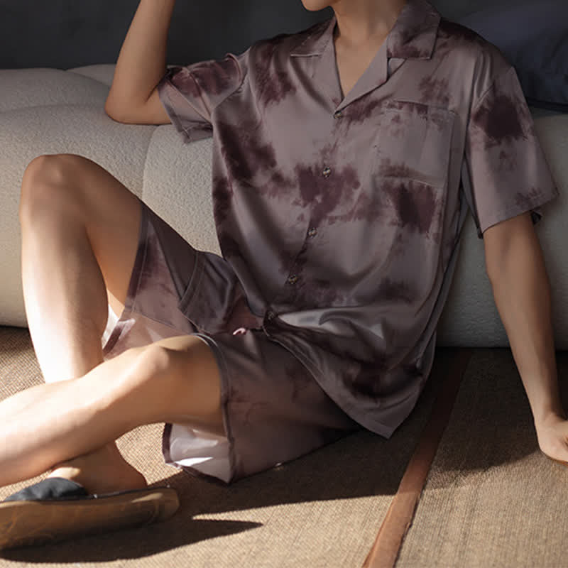 Unisex Mocha Tie Dye Loungewear Set