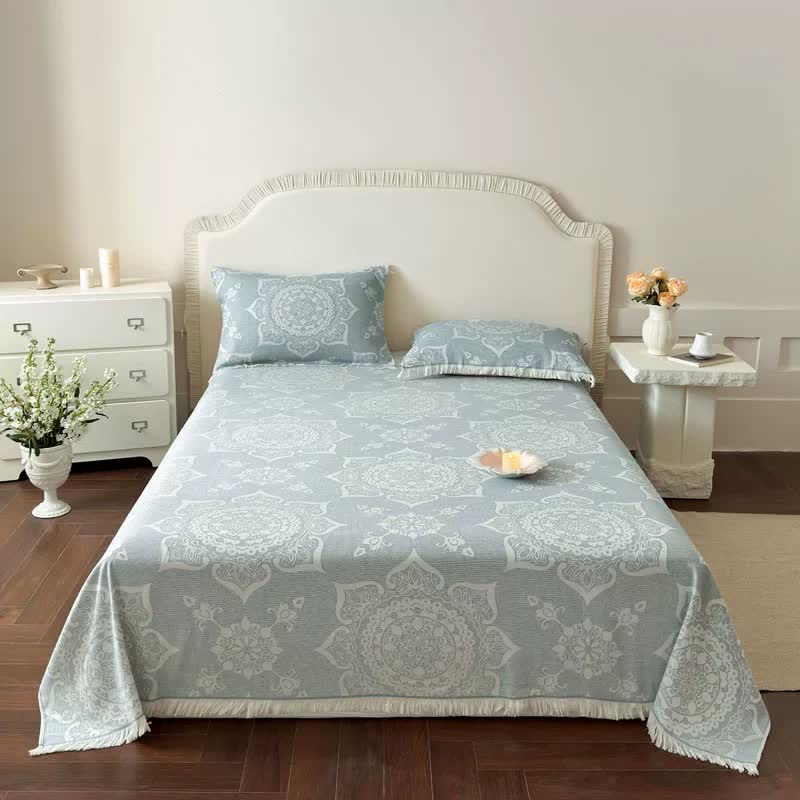 Multicolor Mandala Pattern Cotton Gauze Quilt