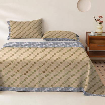 Elegant Floral Cotton Double Gauze Bedspread