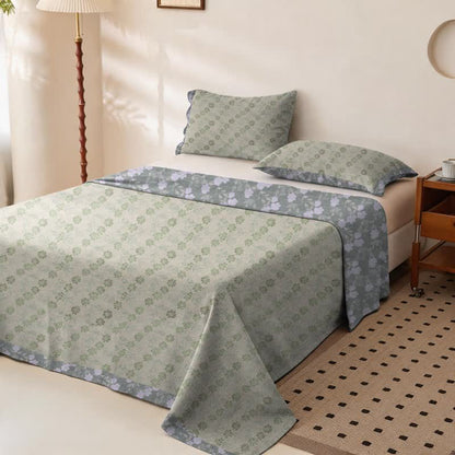 Elegant Floral Cotton Double Gauze Bedspread