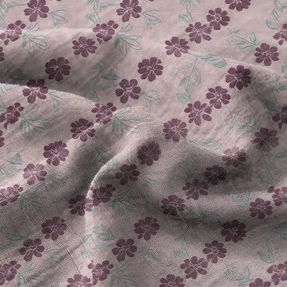 Elegant Floral Cotton Double Gauze Bedspread