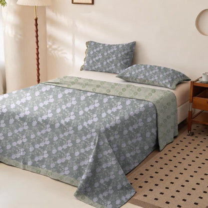 Elegant Floral Cotton Double Gauze Bedspread