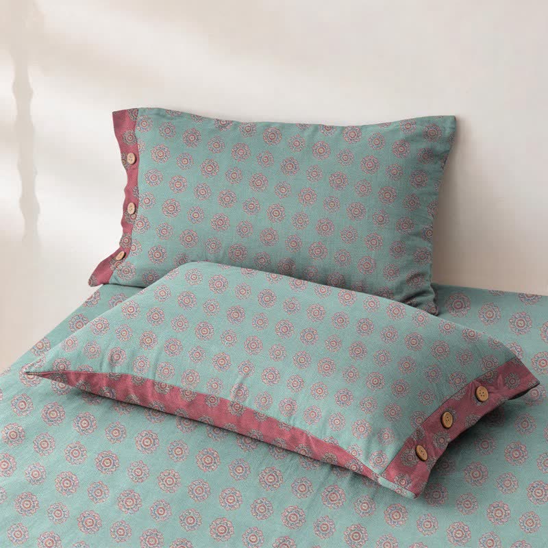 Vintage Pattern Cotton Double Gauze Bedspread