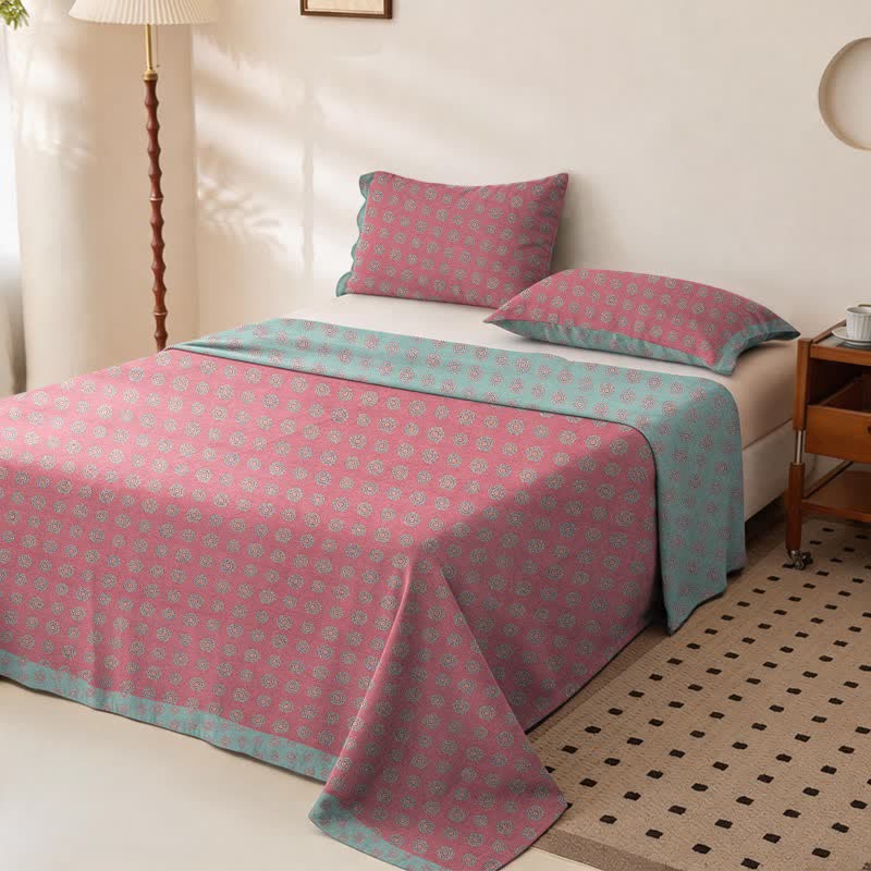 Vintage Pattern Cotton Double Gauze Bedspread