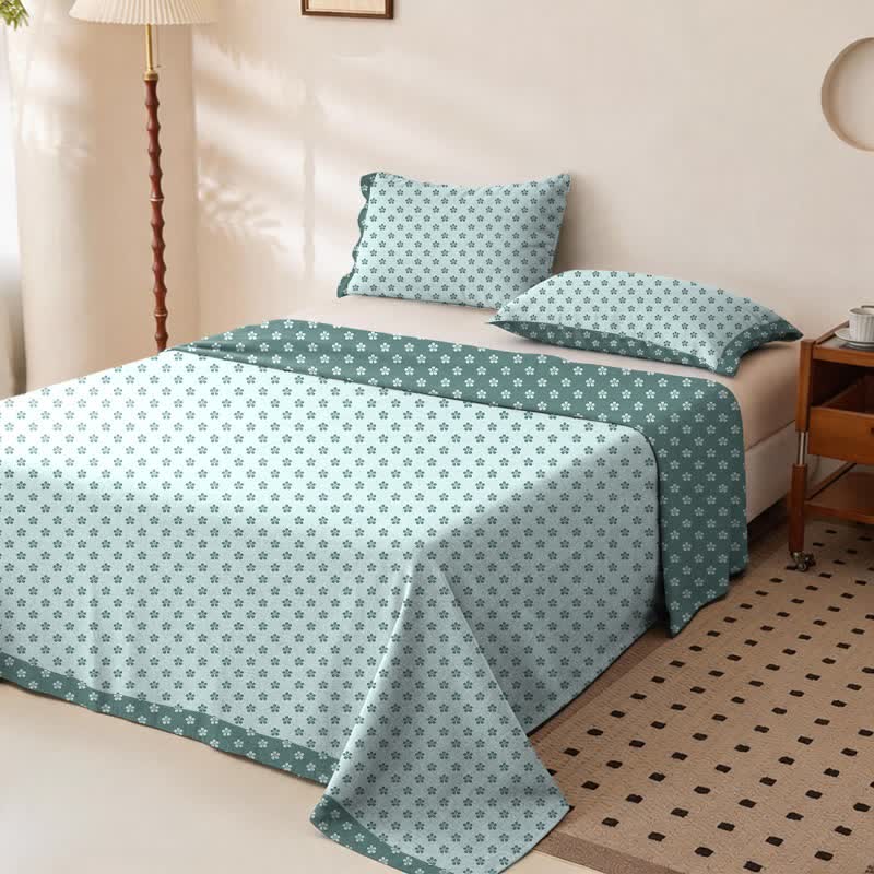 Cherry Blossom Cotton Double Gauze Bedspread