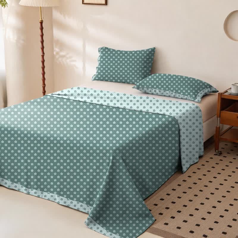 Cherry Blossom Cotton Double Gauze Bedspread
