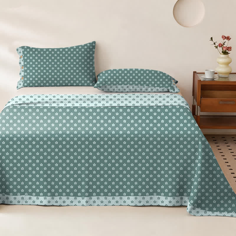 Cherry Blossom Cotton Double Gauze Bedspread