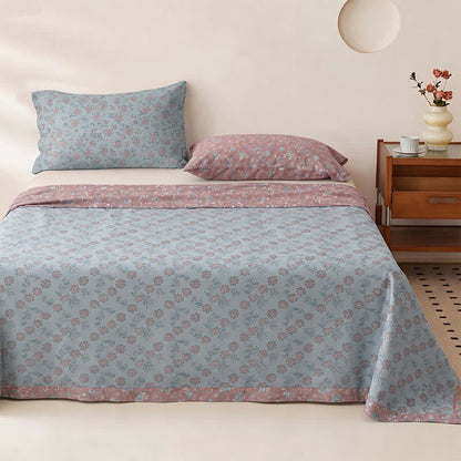 Ditsy Floral Reversible Cotton Gauze Bedspread